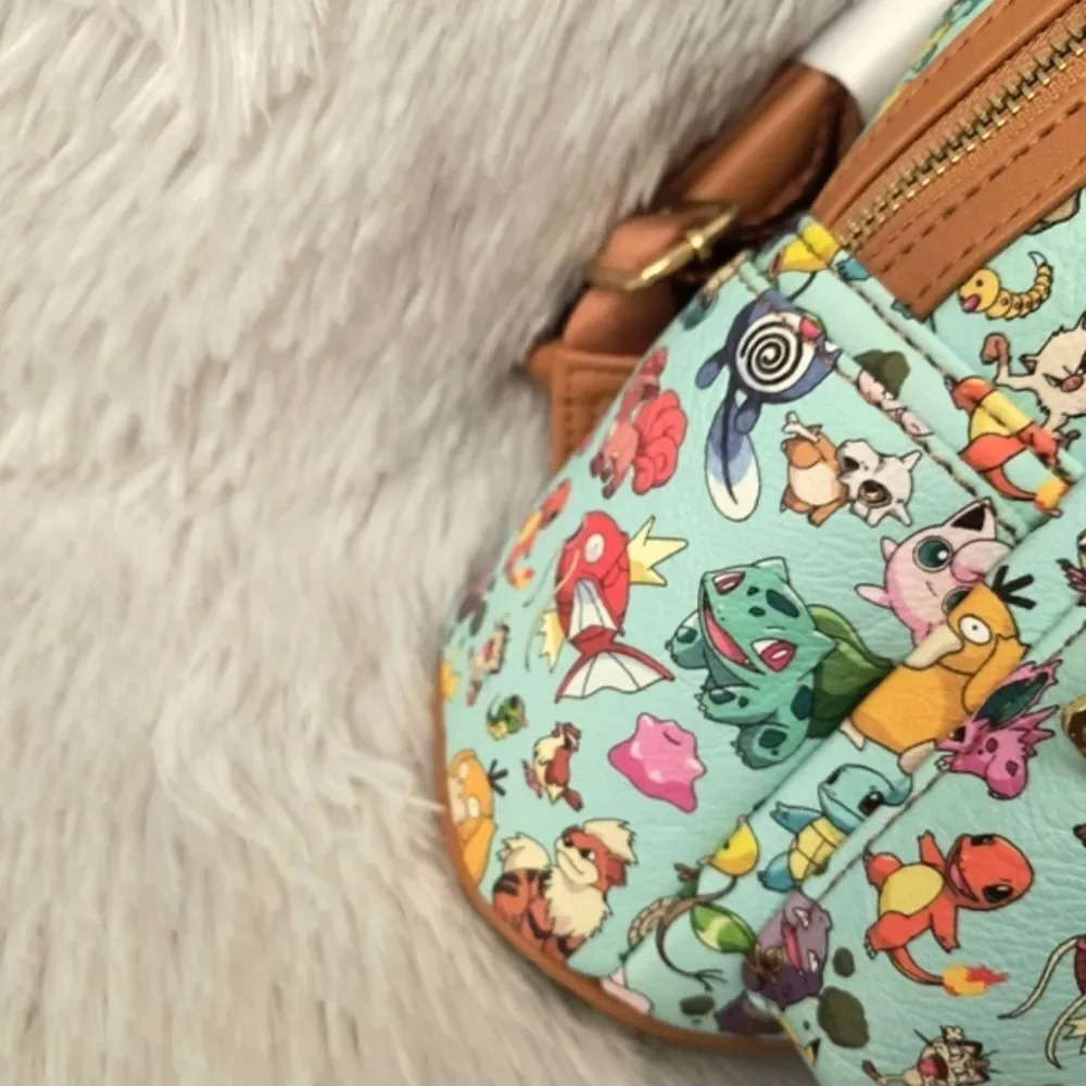 Loungefly Pokémon 151 Generation Teal Mini Backpack and Wallet